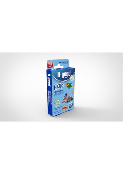 Hero Erkek Çocuk Yara Bandı 20 Adet 19mmX72mm