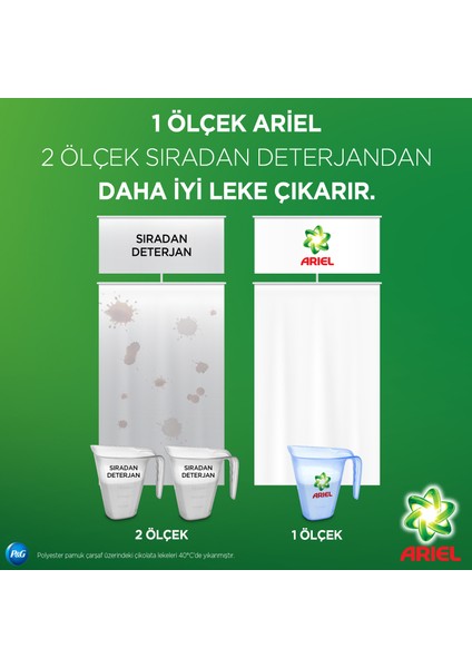 Parlak Renkler 9 kg + Dağ Esintisi Beyazlar İçin 7 kg  Toz Çamaşır Deterjanı