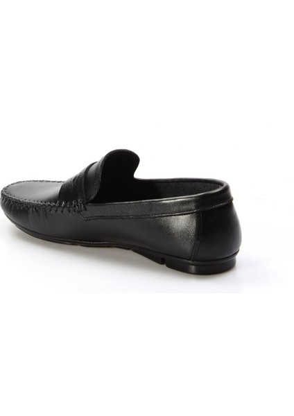 Hakiki Deri Siyah Erkek Loafer Ayakkabı 858ma410