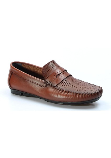 Hakiki Deri Taba Erkek Loafer Ayakkabı 858ma411