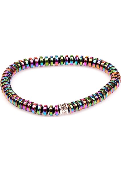 Renkli Hematit Taşı Bileklik