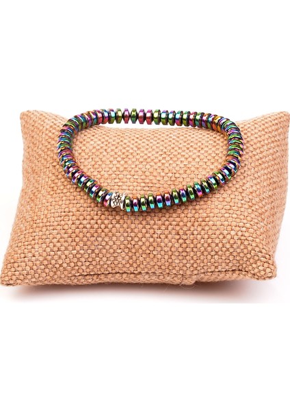 Renkli Hematit Taşı Bileklik modelleri