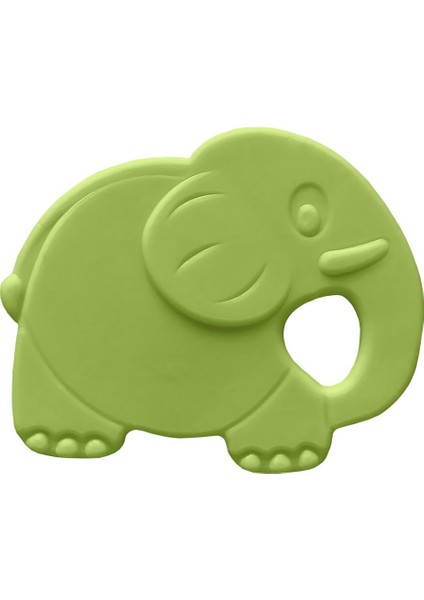 Kauçuk Yumuşak Diş Kaşıyıcı Yeşil Fil
