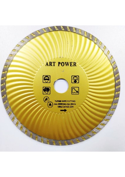 Makroyapı Artpower 180 mm Turbo Elmas Mermer Seramik Kesici Elmas Testere