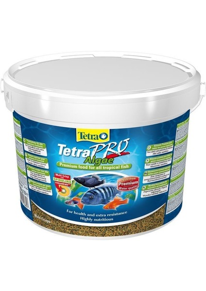 Pro Algae Crisps Balık Yemi 10 L / 1900 Gr