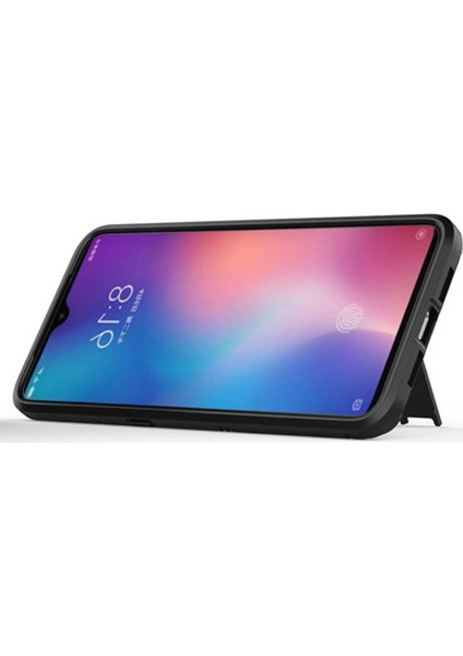 Xiaomi Mi 9 Se Alfa Serisi Armor Standlı Koruma Kılıf - Siyah