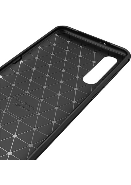 Xiaomi Mi 9 Explorer Brushed Carbon Fiber Silikon Kılıf - Siyah fırsatları