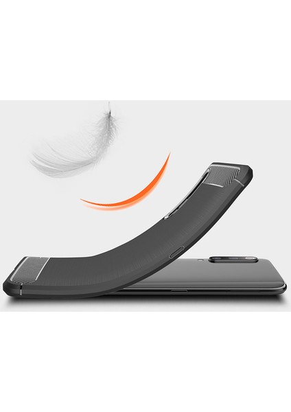 Xiaomi Mi 9 Explorer Brushed Carbon Fiber Silikon Kılıf - Siyah indirimleri