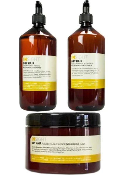 Dry Hair Nourishing Kuru Saç Şampuan 900ML+KREM 900ML+MASKE 500ML