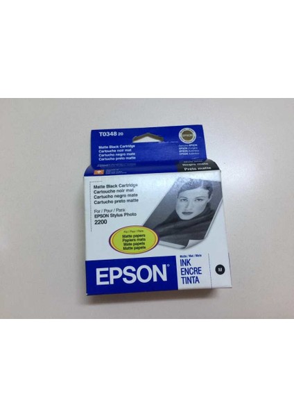 C13T034840 Mat Siyah Kartuş T0348