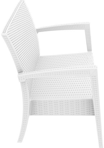 Rattan Miami İkili Koltuk Beyaz fiyatları