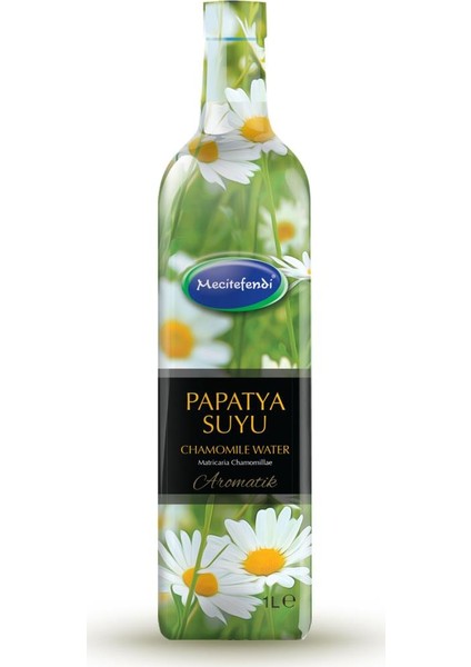 Saf Papatya Suyu 1 lt Cam Şişe