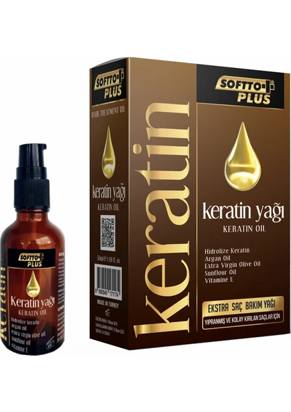 Softto Plus Keratin Yağı 50 ml