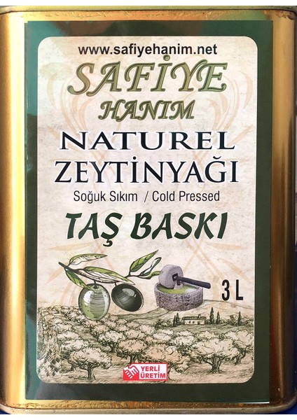 Safi̇ye Hanim Taş Deği̇remen Zeyti̇nyaği 3 lt