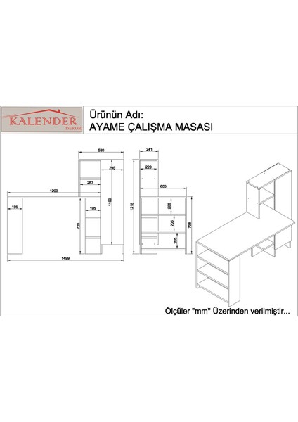Ayame Çalışma Masası Beyaz modelleri