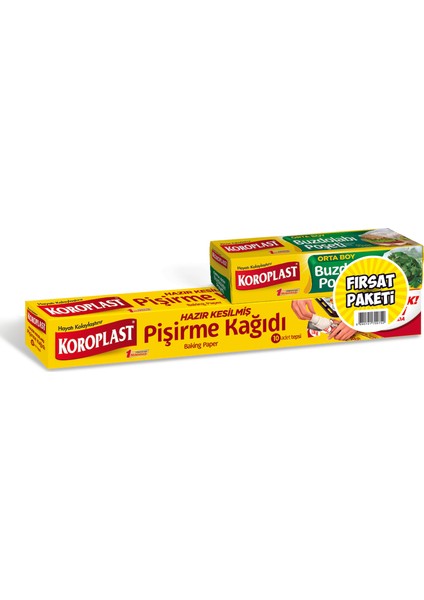 Pişirme Kağıdı 10' lu + Buzdolabı Poşeti Orta Boy