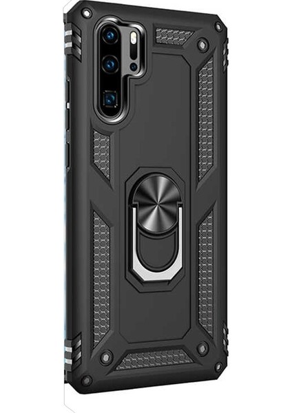Huawei P30 Pro Kılıf Vega Standlı Yüzüklü Mıknatıslı