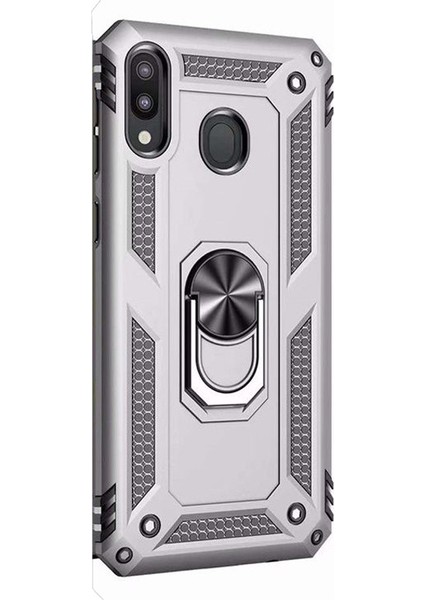 Huawei Y6 2019 Kılıf Vega Standlı Yüzüklü Mıknatıslı