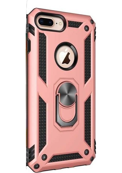 Apple iPhone 7 Plus Kılıf Vega Standlı Yüzüklü Mıknatıslı