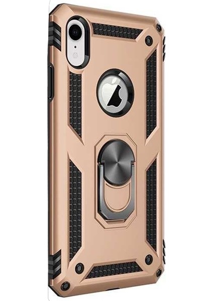 Apple iPhone Xr Kılıf Vega Standlı Yüzüklü Mıknatıslı