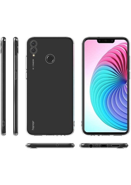 Huawei Honor 8c Kılıf Süper Sillikon Yumuşak Koruma+Nano Glass fırsatları