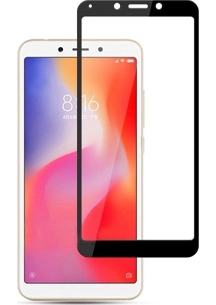 Xiaomi Redmi 6 Full Kapatan Renkli Cam Tam Koruma