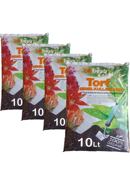 Bitki ve Saksı Toprağı Torfu 4'lü 40 lt 1105-11