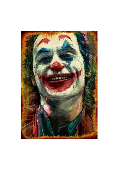 Ahşap Tablo Renkli Joker