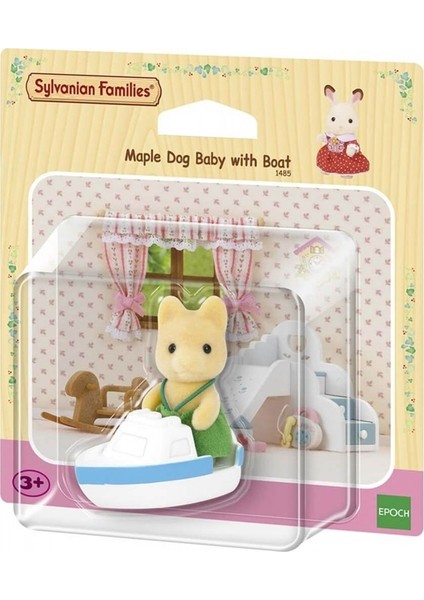 Sylvanian M Dog Baby W Boat ESE5137