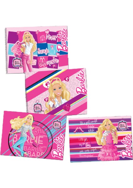 Barbie 25X35 Lisanslı Resim Defteri 15 Yaprak 4 Adet