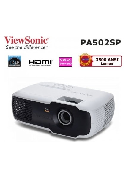 PA502SP 3500 ANSI lümen 800x600 SVGA 3D DLP Projeksiyon Cihazı fırsatları