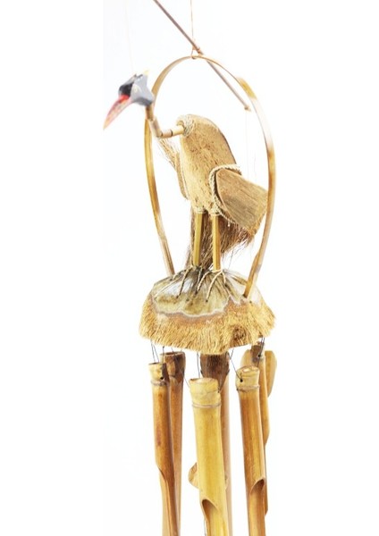 Rüzgar Çanı Hindistan Çevizi Üzerinde Hacıbaba Leylek