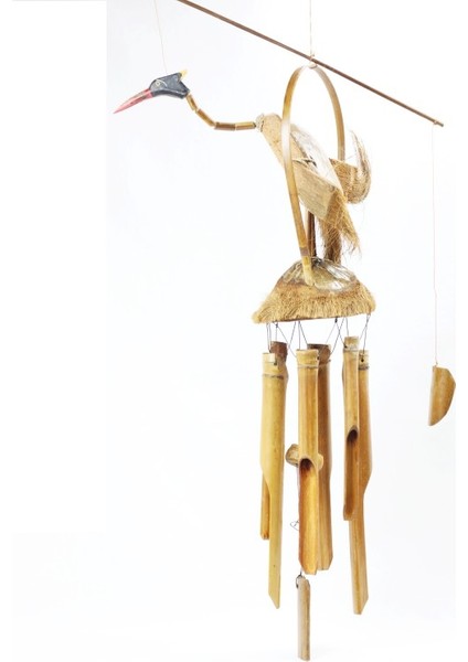 Rüzgar Çanı Hindistan Çevizi Üzerinde Hacıbaba Leylek modelleri