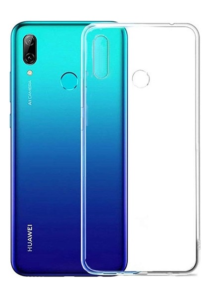 Huawei P Smart 2019 Kamera Korumalı Şeffaf Silikon Kılıf