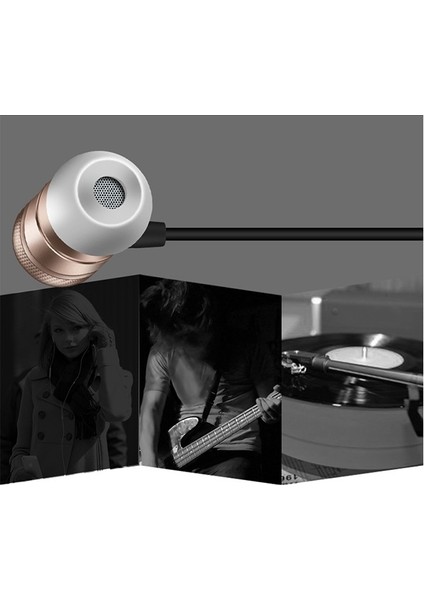 Magic Saound 3.5Mm Jack Metal Piston Mikrofonlu Kulaklık