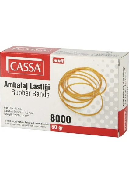 8000 Ambalaj Lastiği 50 Gr Midi