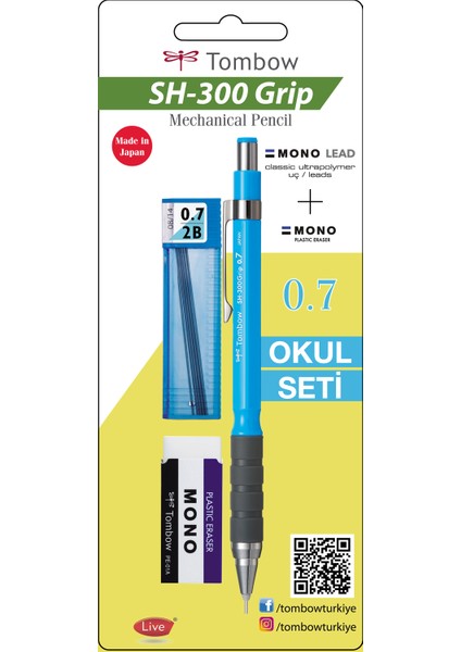 Sh 300 Grip Versatil Okul Seti Açık Mavi Gr43
