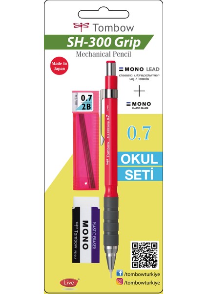 Sh 300 Grip Versatil Okul Seti Koyu Pembe Gr83