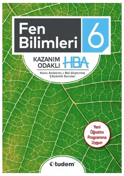 Tudem Yayınları 6. Sınıf Fen Bilimleri Kazanım Odaklı HBA  Yeni 2019