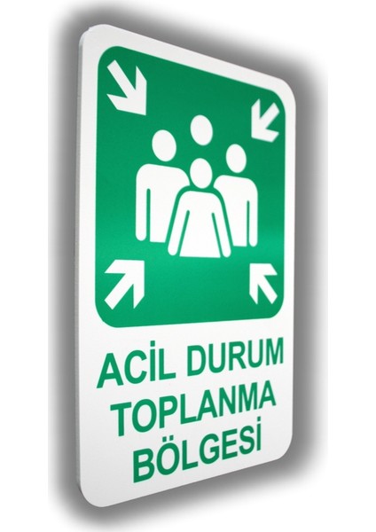 Pvc Foam Levha ACİL TOPLANMA MERKEZİ 16 x 24 cm fiyatları