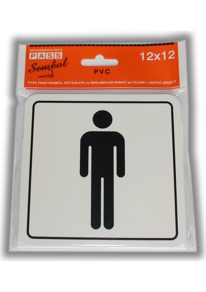 Pvc Foam Levha BAY WC Sembol 12 x 12 cm
