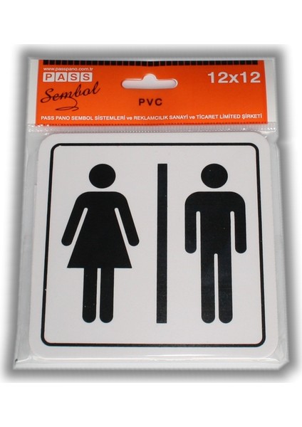 Pvc Foam Levha MİX WC Sembol 12 x 12 cm