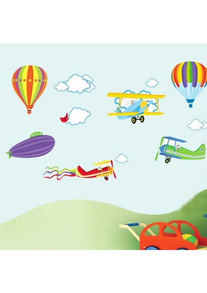 Uçan Balon Erkek Kiz Çocuk Bebek Odasi Sti̇cker