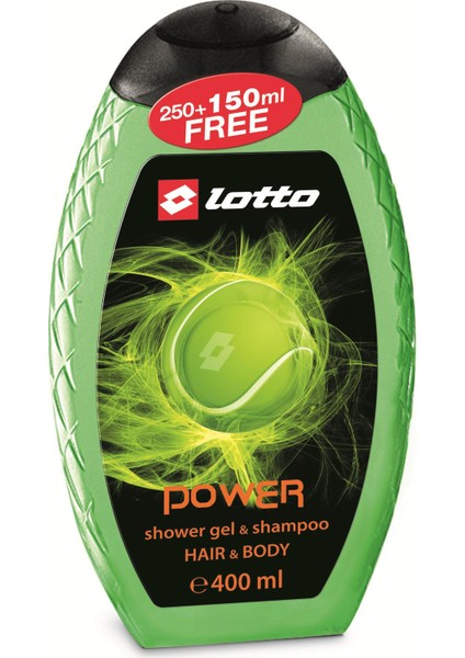 Power Erkek Shower Gel , Shampoo 400 ml