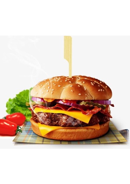 Dekoratif Golf Bambu Kürdan 15 cm - 100'lü fiyatları