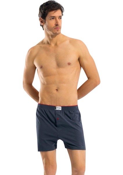 Düğmeli Pamuklu Boxer 1146