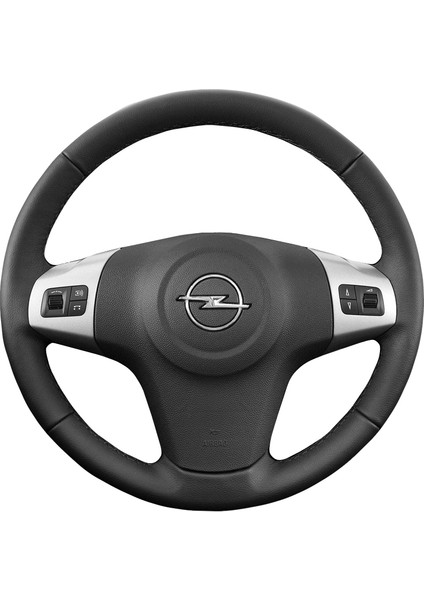 Opel Corsa D 2009- Siyah Deri Direksiyon Kılıfı (OP-003)