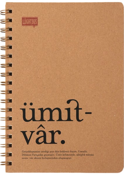 Lugat365 17*24 100Yp.Noktalı Defter-Ümitvar