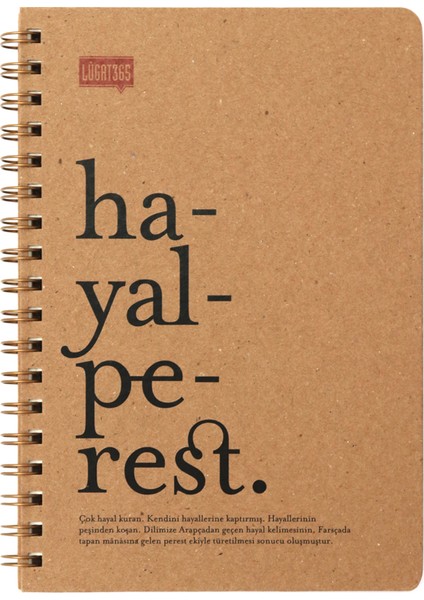 Lugat365 17*24 100Yp.Noktalı Defter-Hayalperest