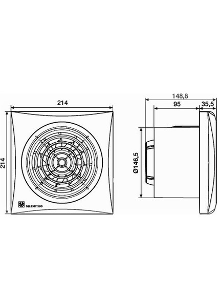 Soler Palay Silent 300 Crz Timer Zaman Ayarlı Fan